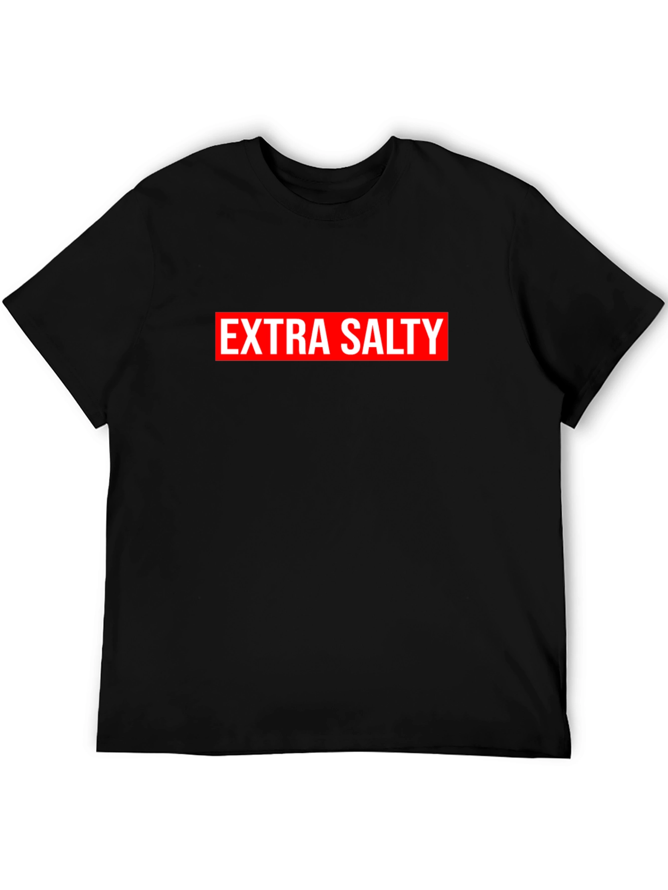 Extra Salty Graphic Tee - Black Casual T-Shirt