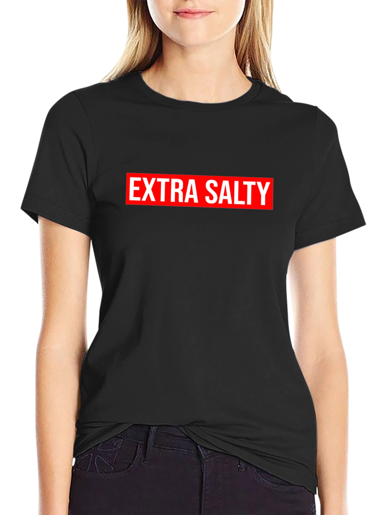 Extra Salty Graphic Tee - Black Casual T-Shirt