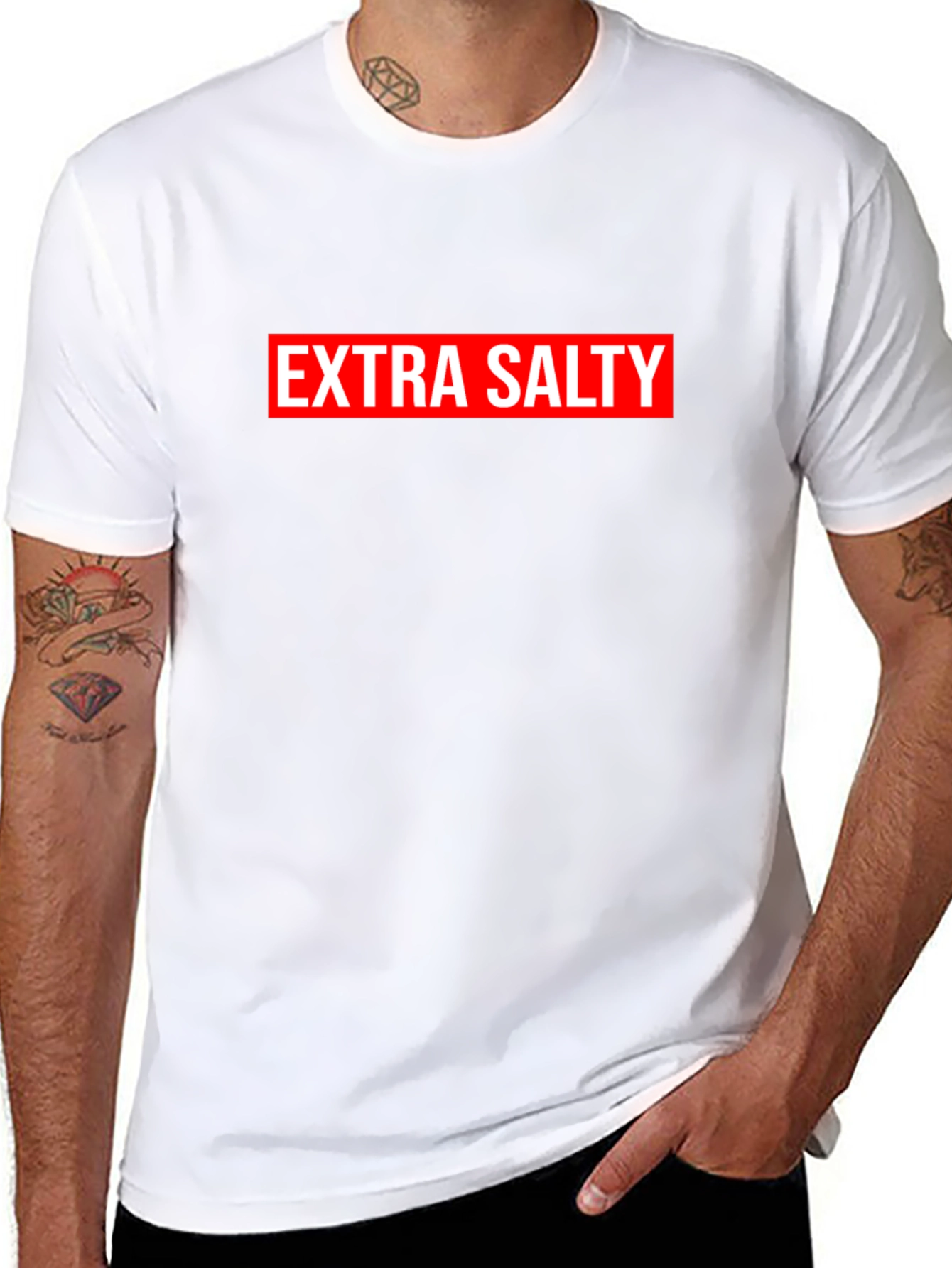 Extra Salty Graphic Tee - Black Casual T-Shirt
