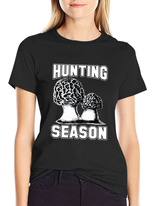 Hunting Season Morel Mushroom Graphic T-Shirt