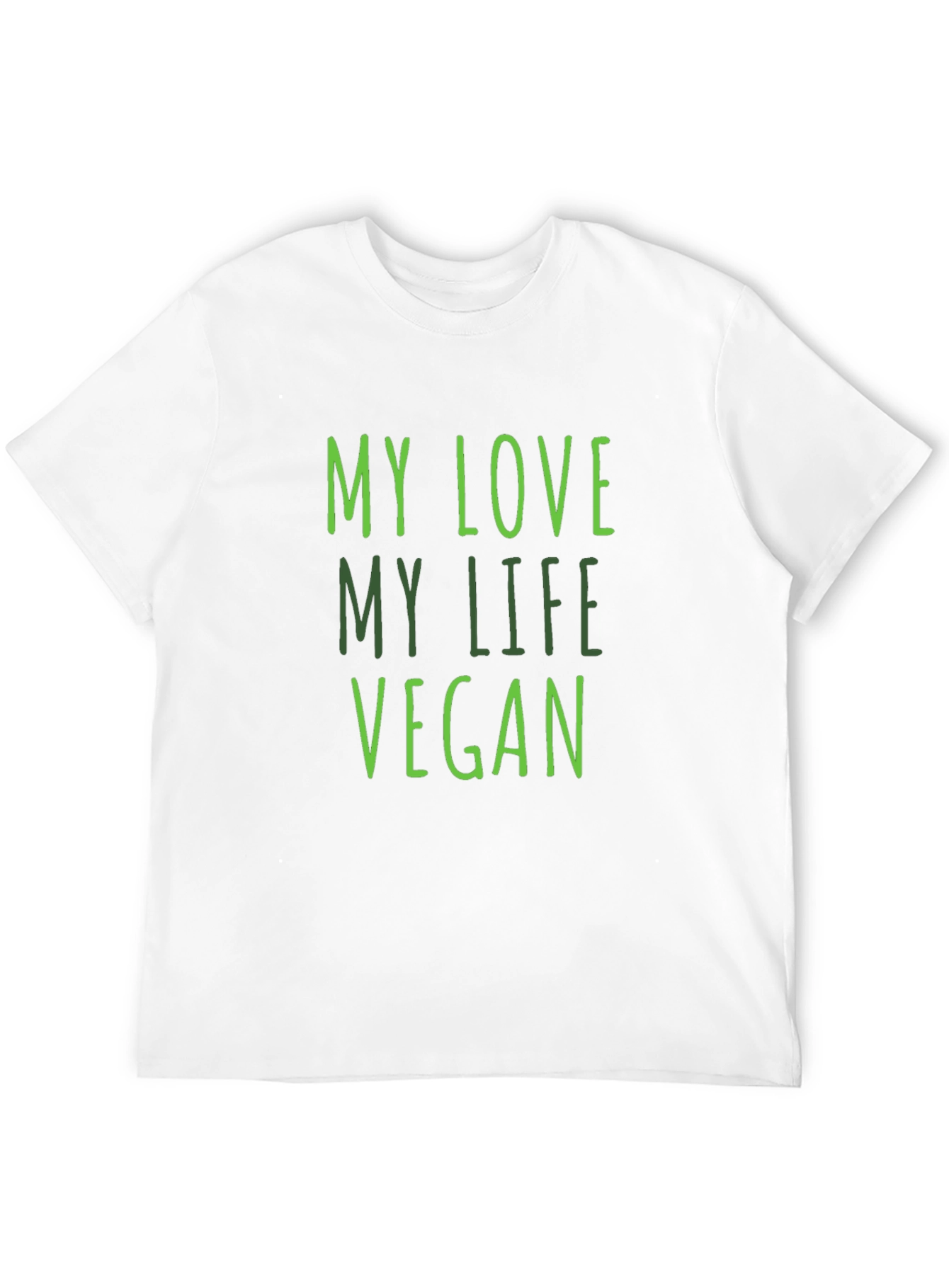 My Love My Life Vegan Black T-Shirt