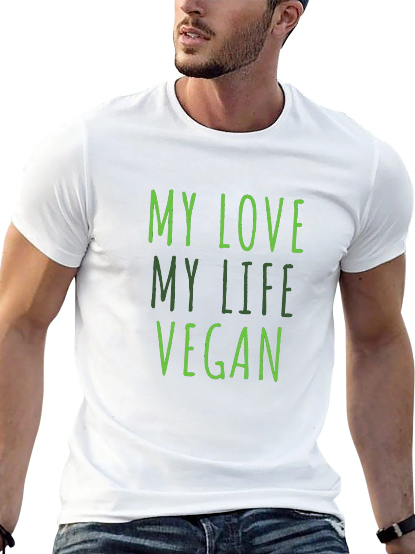 My Love My Life Vegan Black T-Shirt