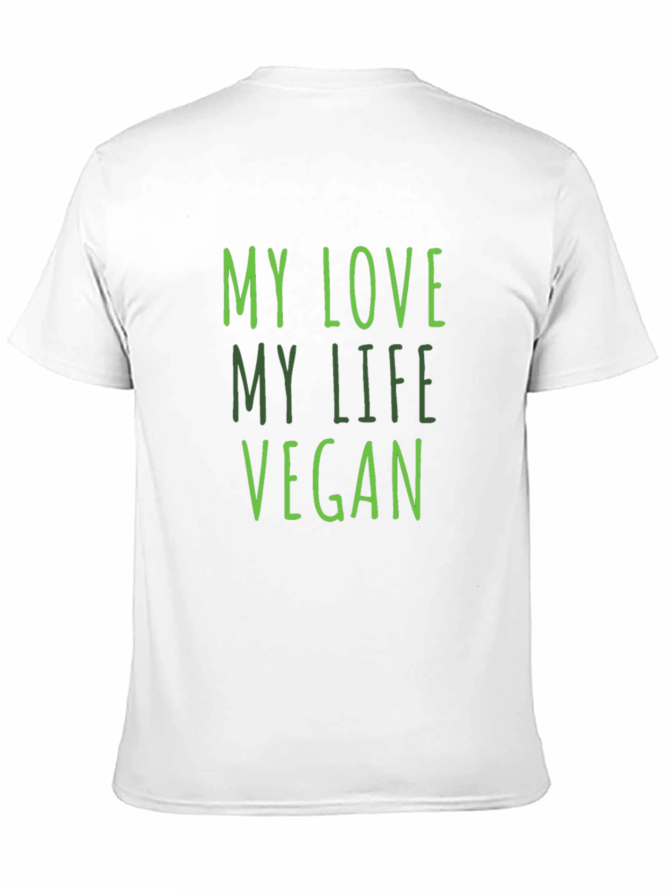 My Love My Life Vegan Black T-Shirt