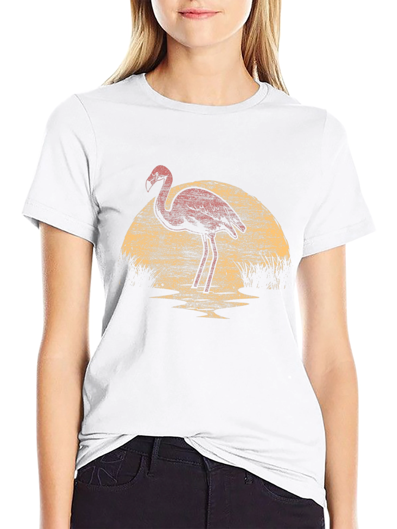 Flamingo Sunset Graphic Tee