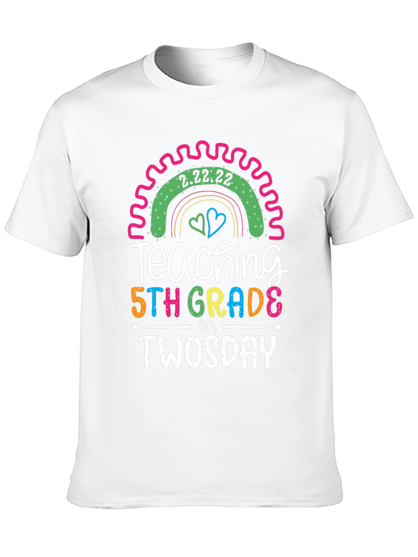 Teaching 5th Grade on Twosday T-Shirt