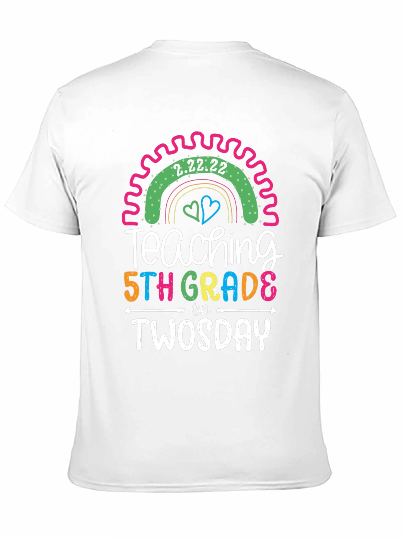 Teaching 5th Grade on Twosday T-Shirt