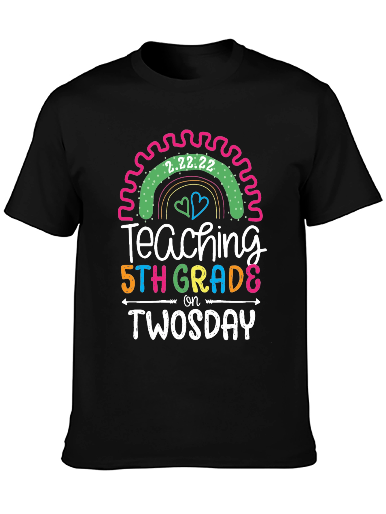 Teaching 5th Grade on Twosday T-Shirt