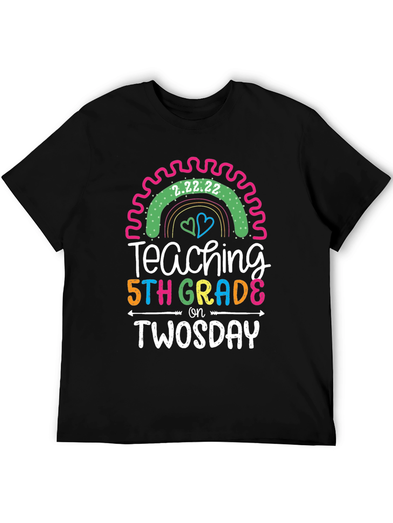 Teaching 5th Grade on Twosday T-Shirt