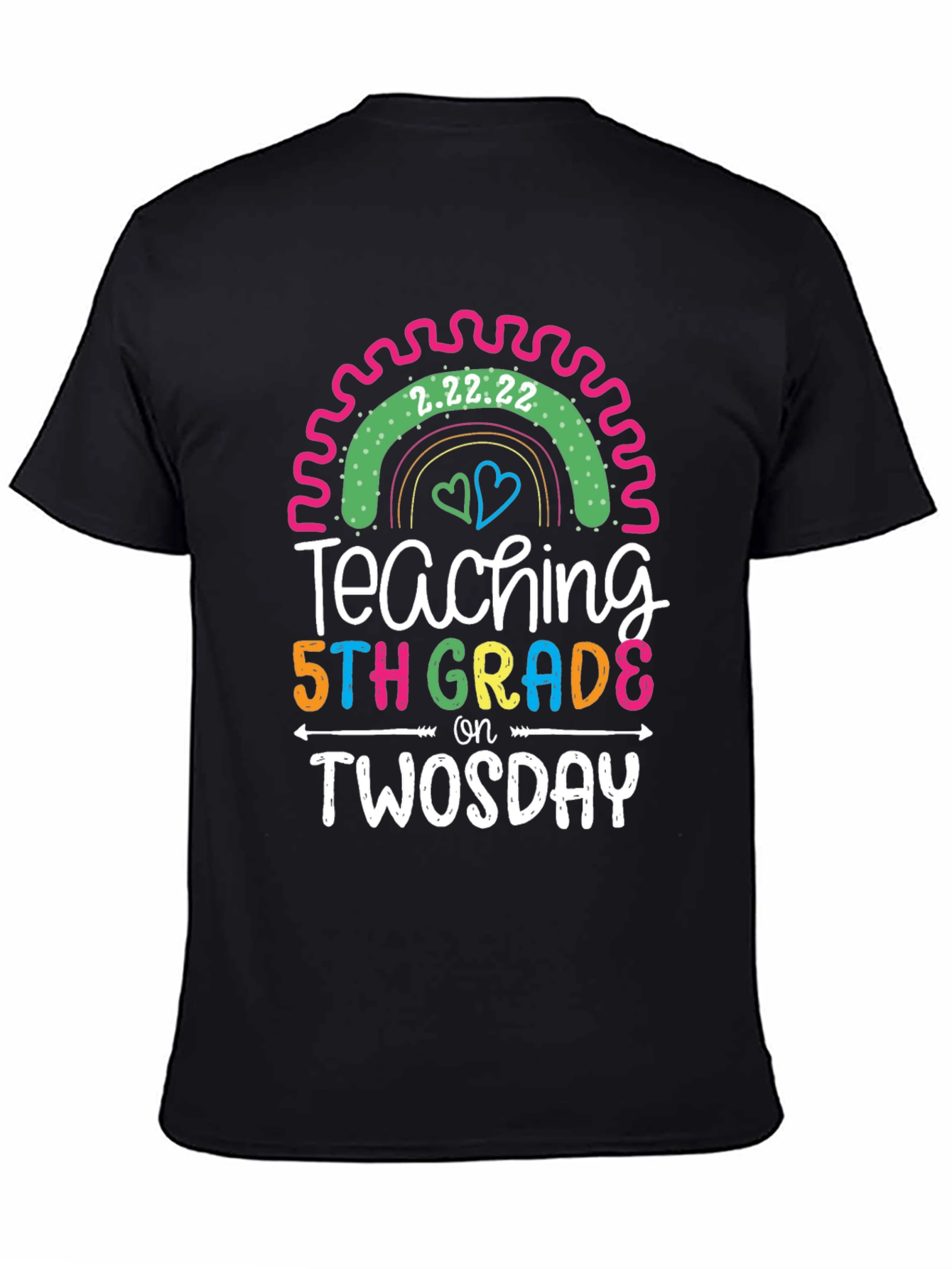 Teaching 5th Grade on Twosday T-Shirt