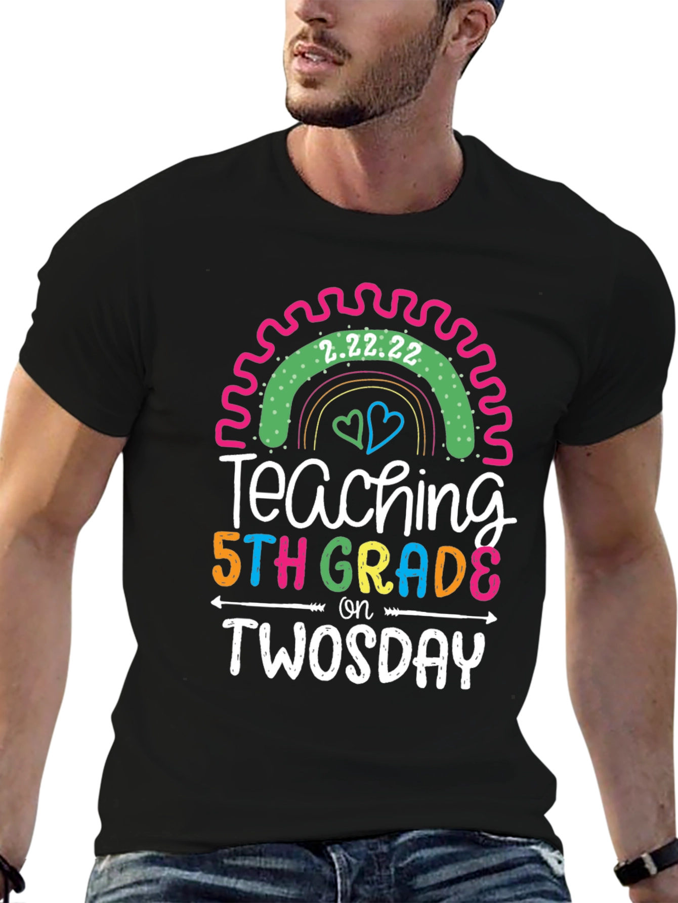 Teaching 5th Grade on Twosday T-Shirt