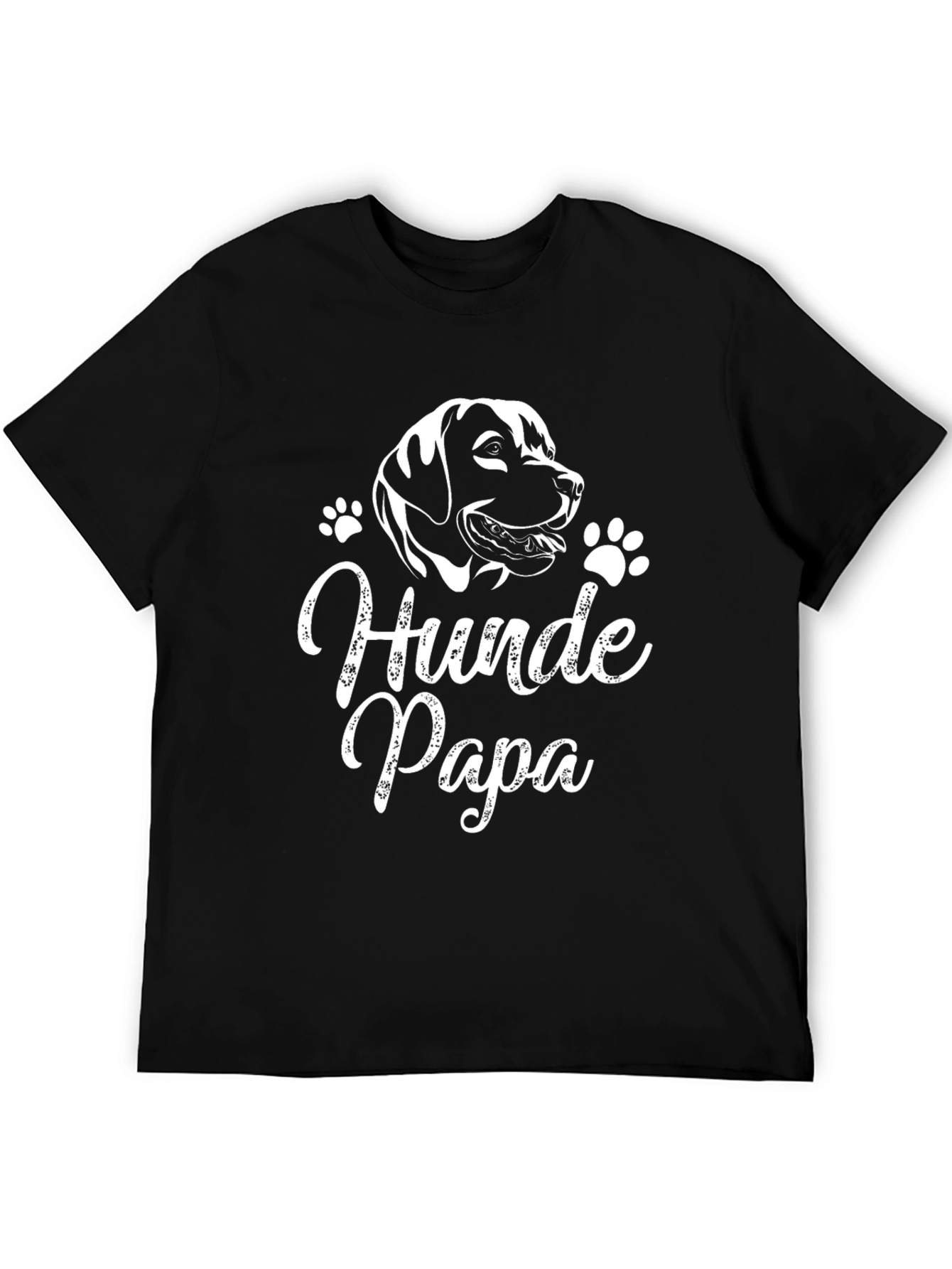 Hunde Papa Dog Lover Black T-Shirt