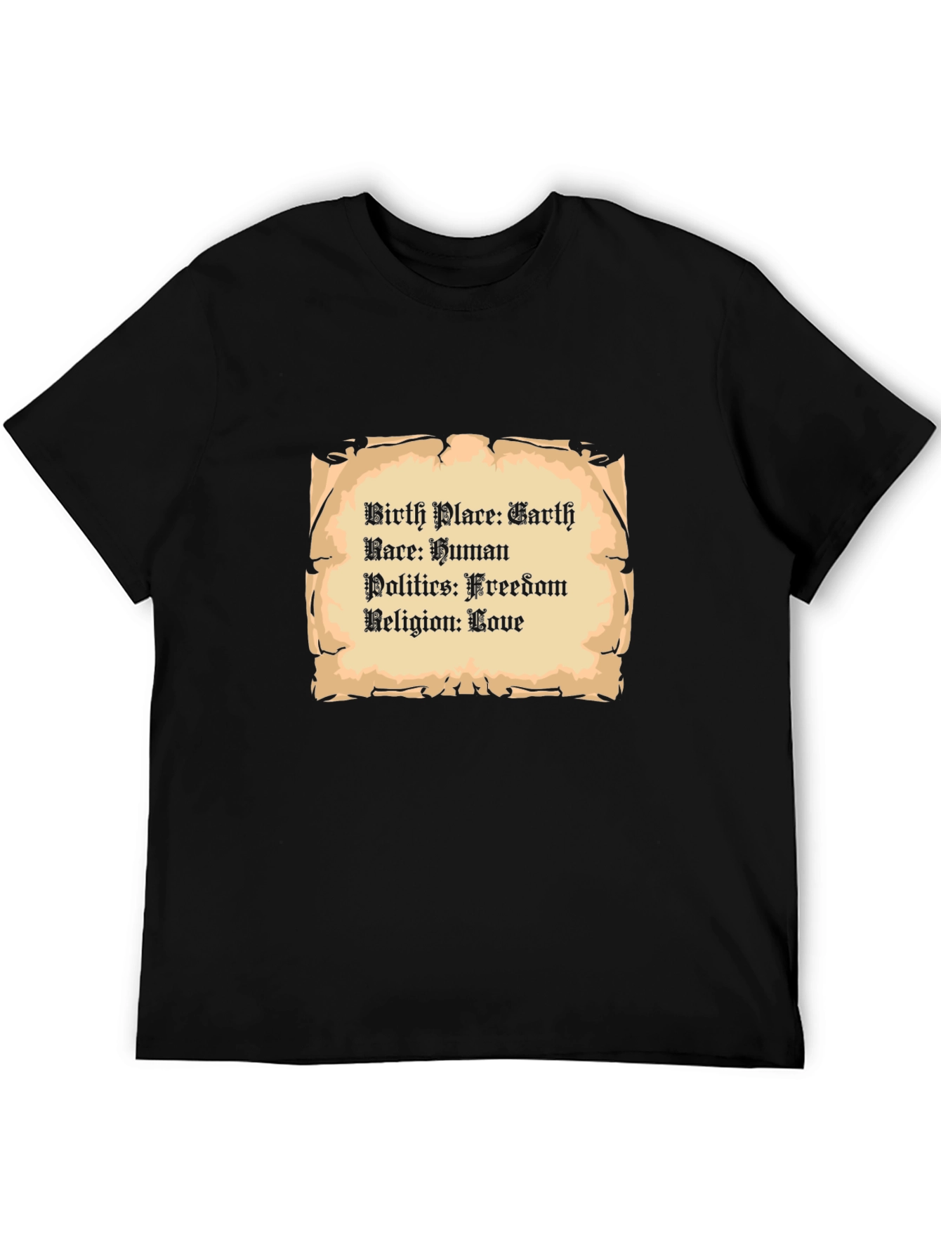 Earth Human Freedom Love T-Shirt