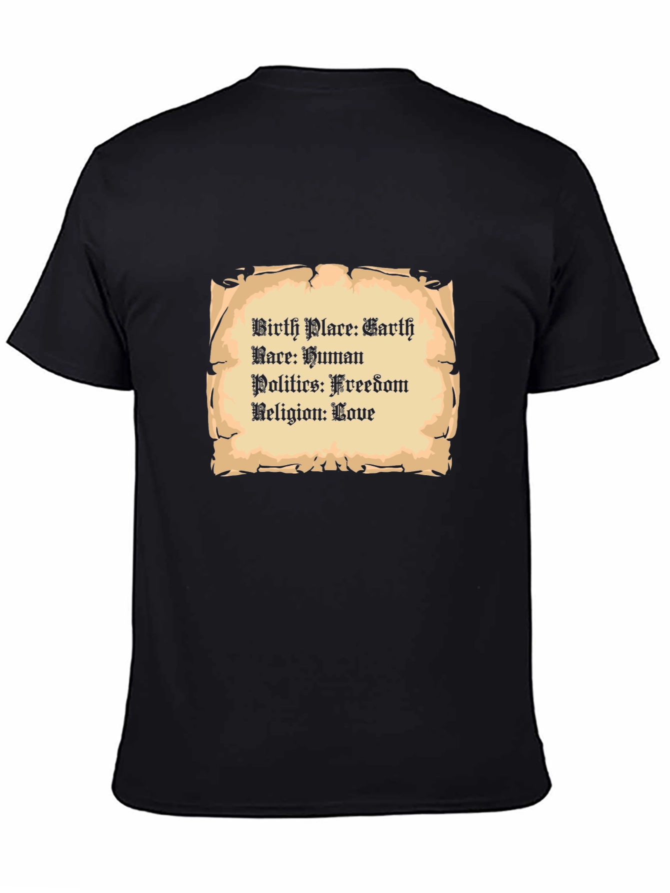 Earth Human Freedom Love T-Shirt