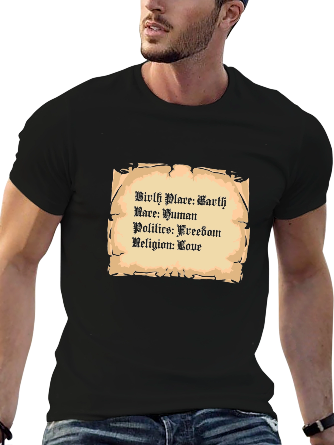 Earth Human Freedom Love T-Shirt