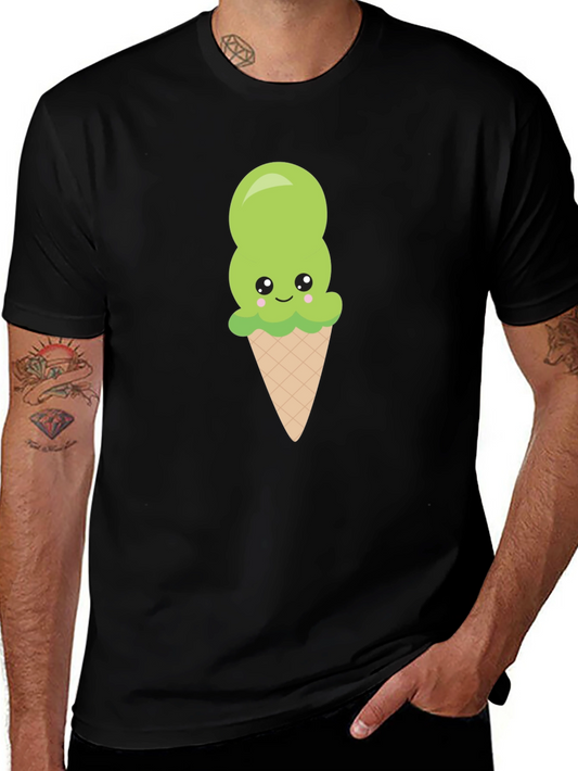 Kawaii Matcha Ice Cream T-Shirt - Cute Graphic Tee