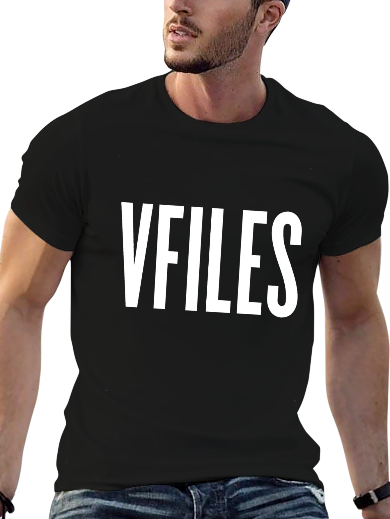 VFIILES Black Graphic Tee - Mystery & Style