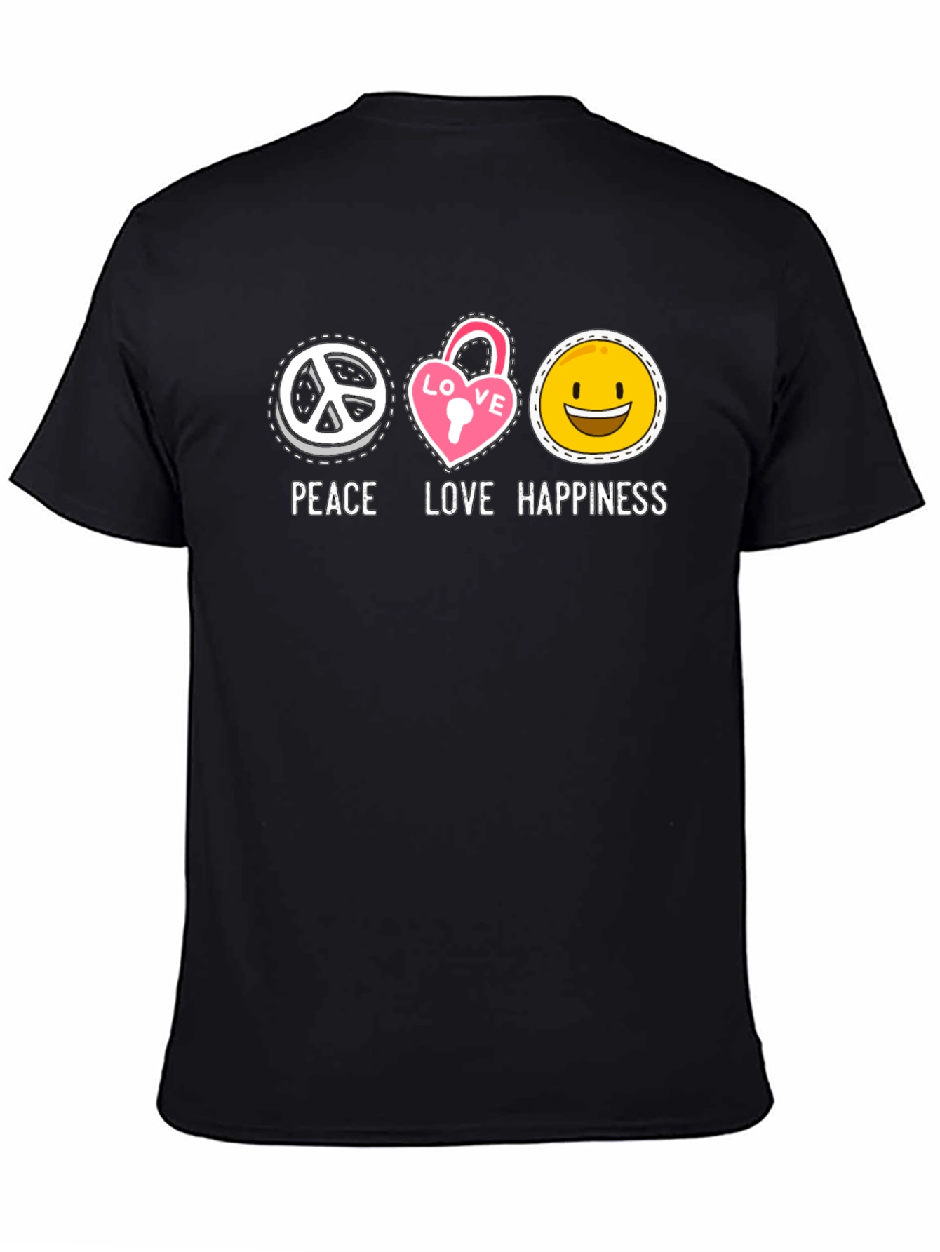 Peace Love Happiness Graphic Tee