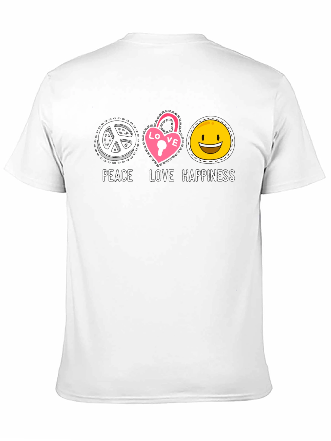 Peace Love Happiness Graphic Tee