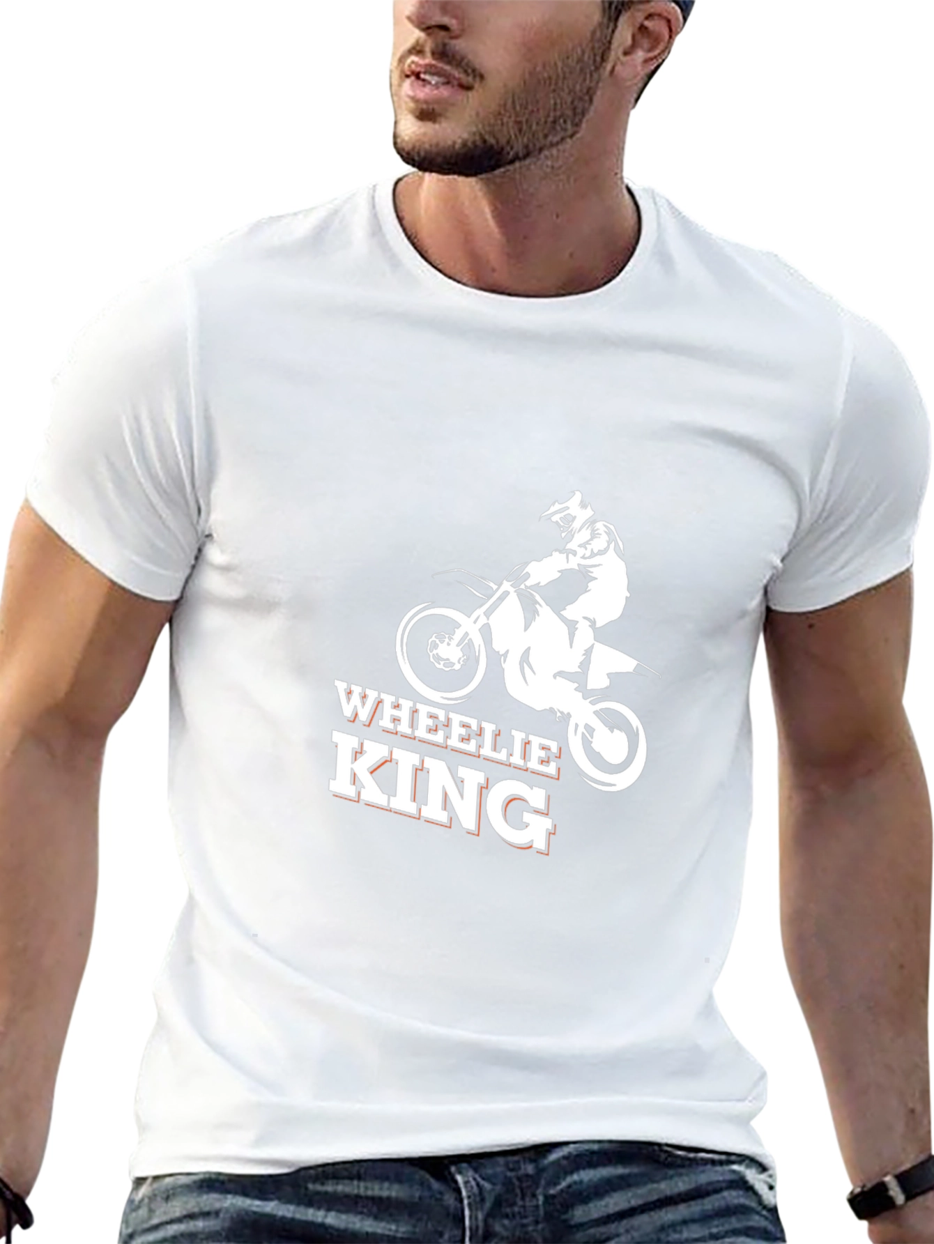 Wheelie King Black Graphic Tee