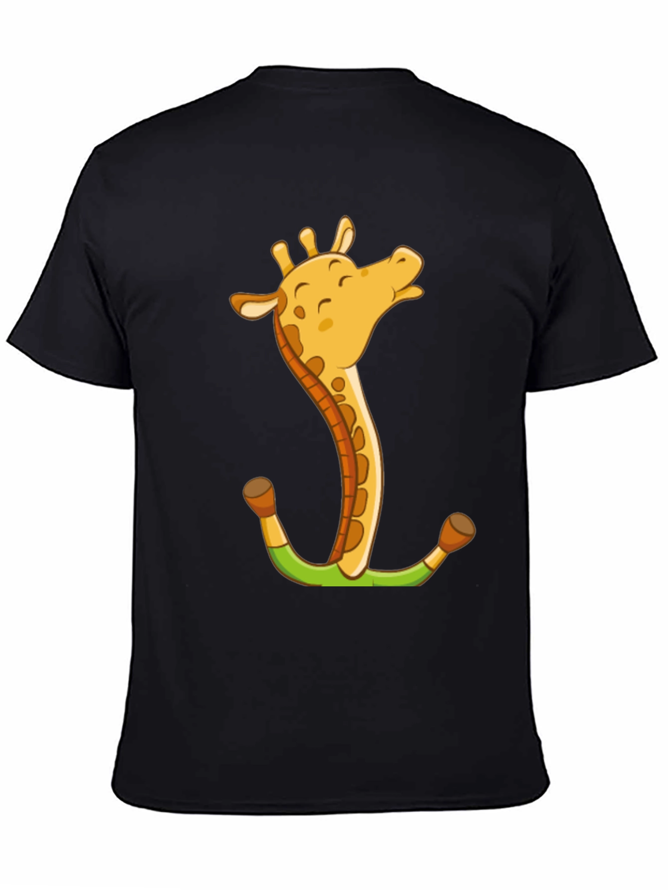 Giraffe Anchor Graphic Tee - Novelty Animal T-Shirt