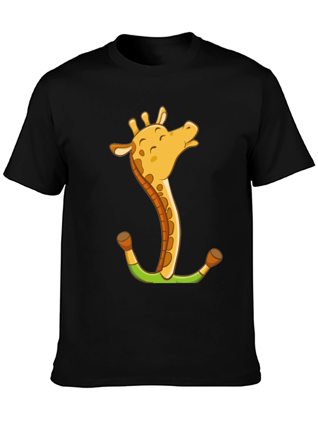 Giraffe Anchor Graphic Tee - Novelty Animal T-Shirt