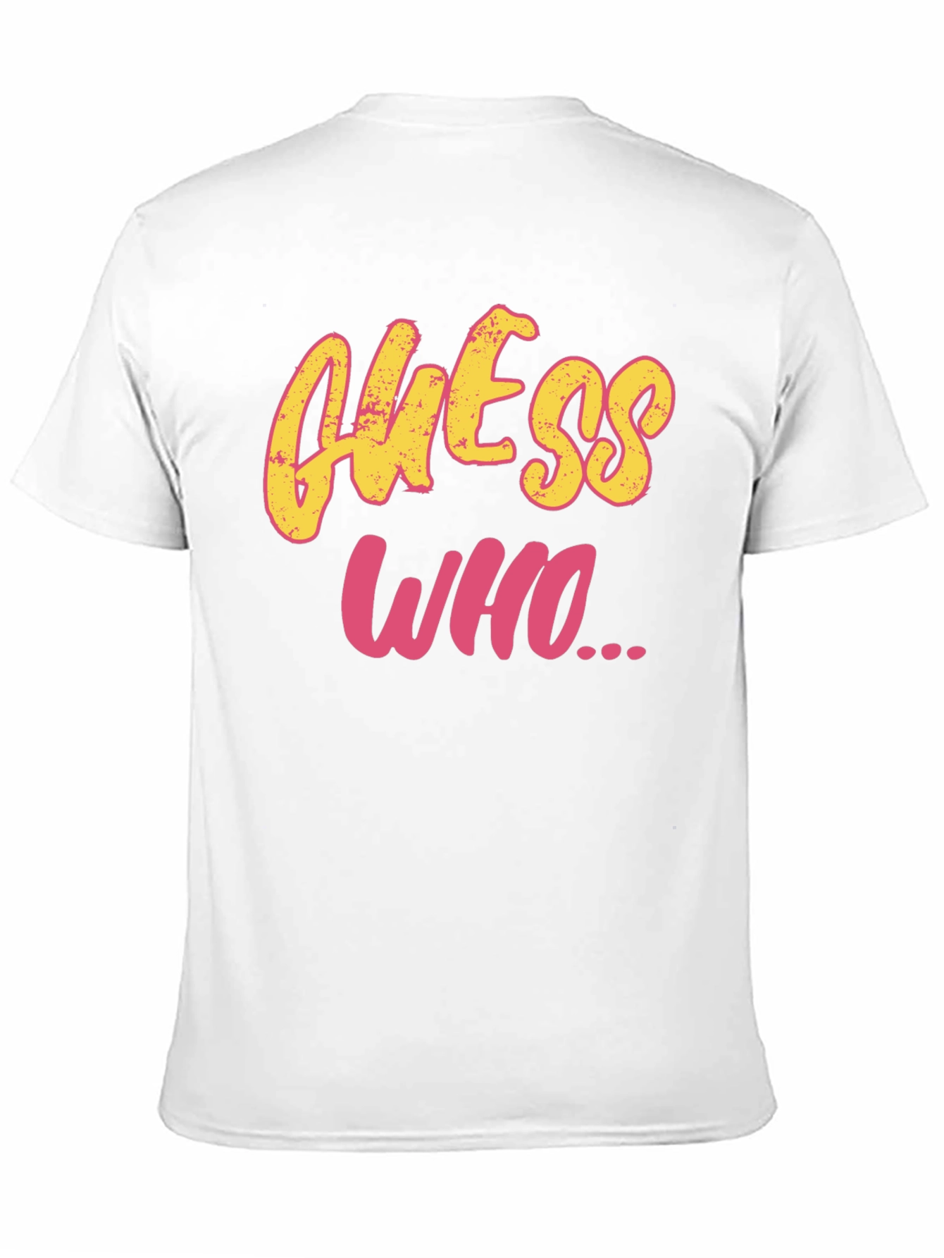 Guess Who Graphic Tee - Black Cotton T-Shirt