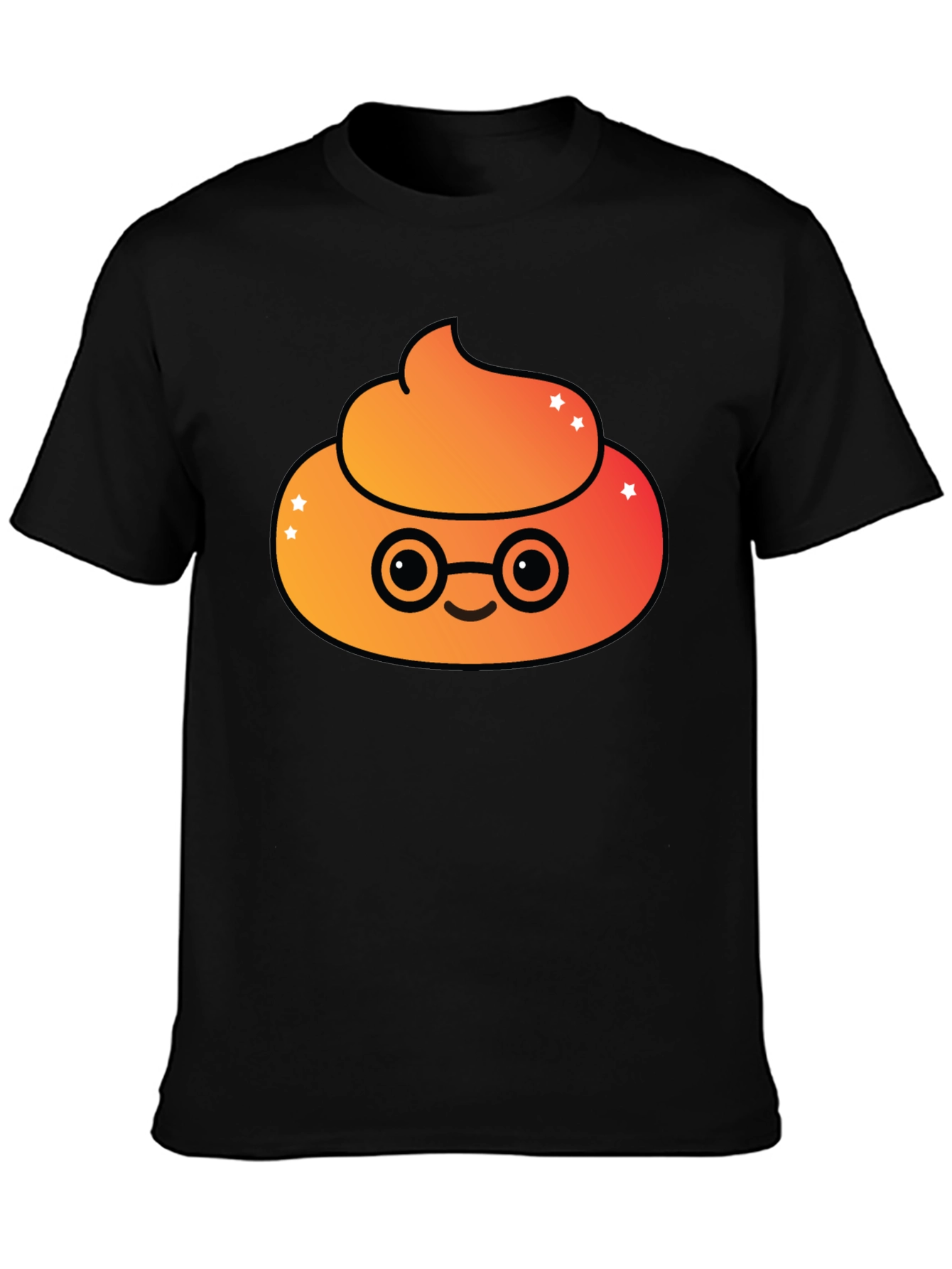 Emoji Poop Nerd T-Shirt - Funny Novelty Tee