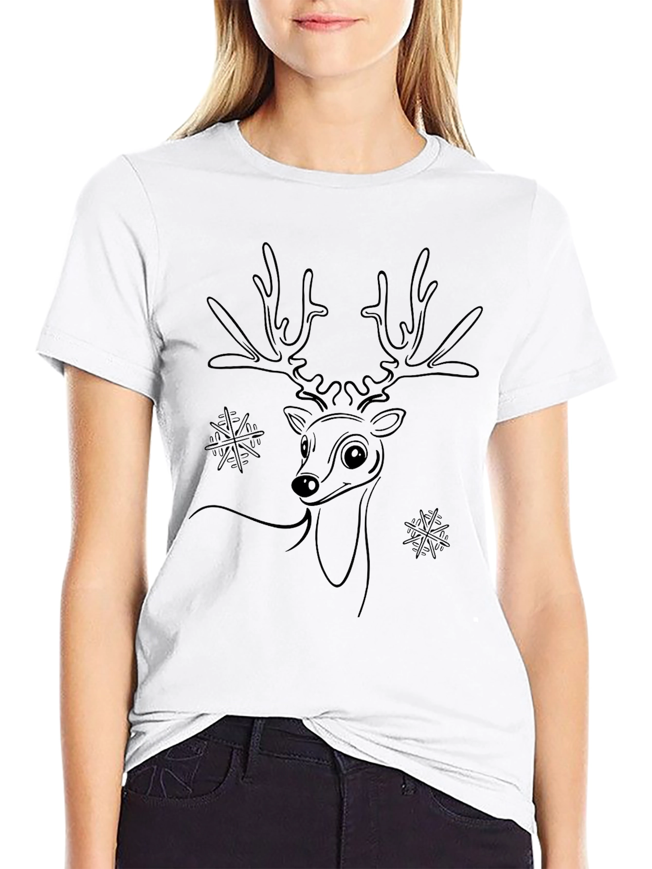 Holiday Deer Graphic T-Shirt