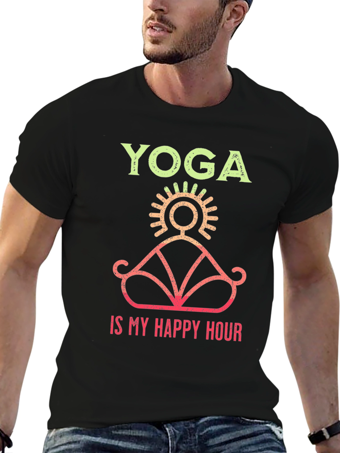 Yoga is My Happy Hour Graphic Tee