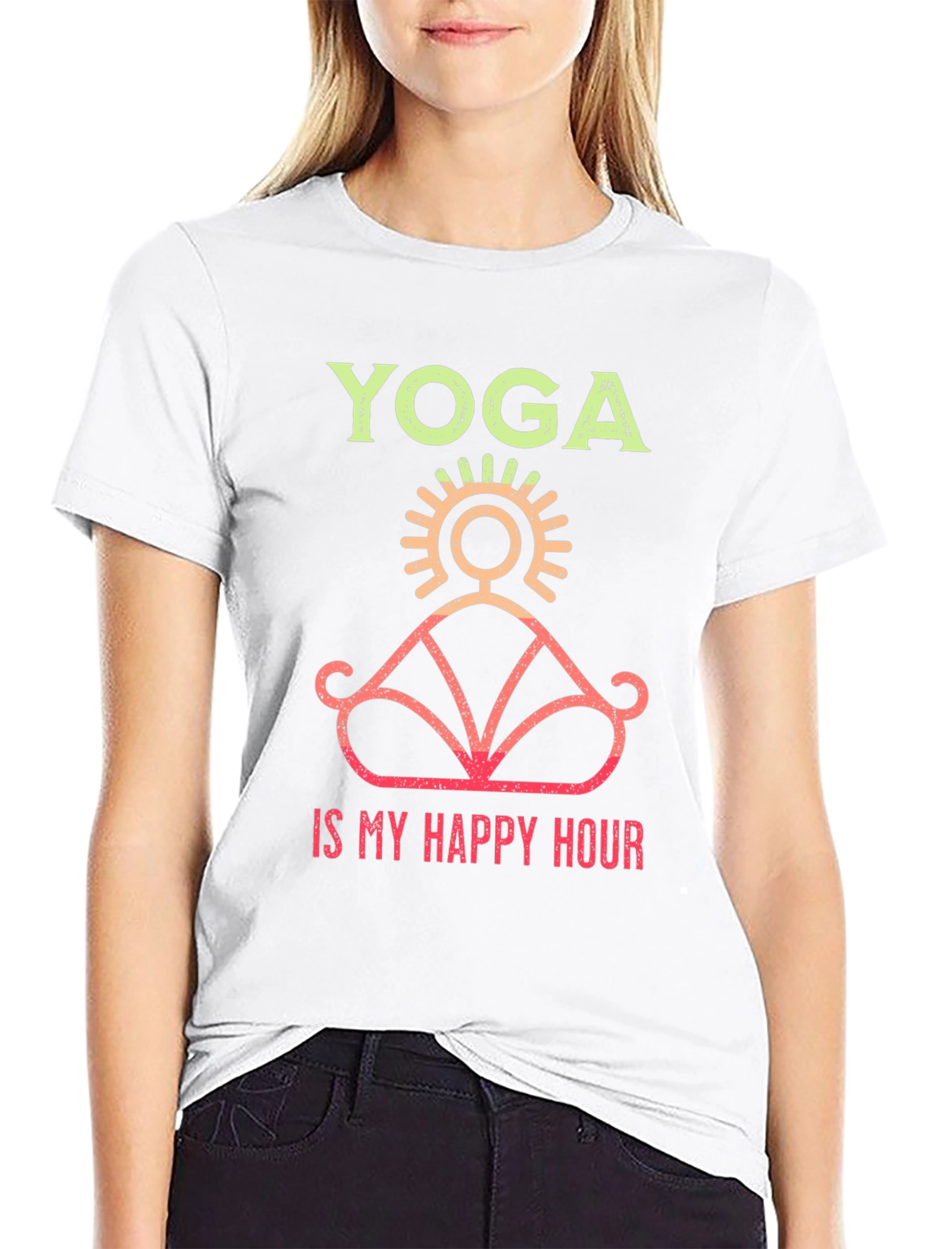 Yoga is My Happy Hour Graphic Tee