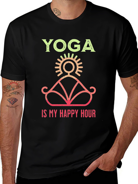 Yoga is My Happy Hour Graphic Tee