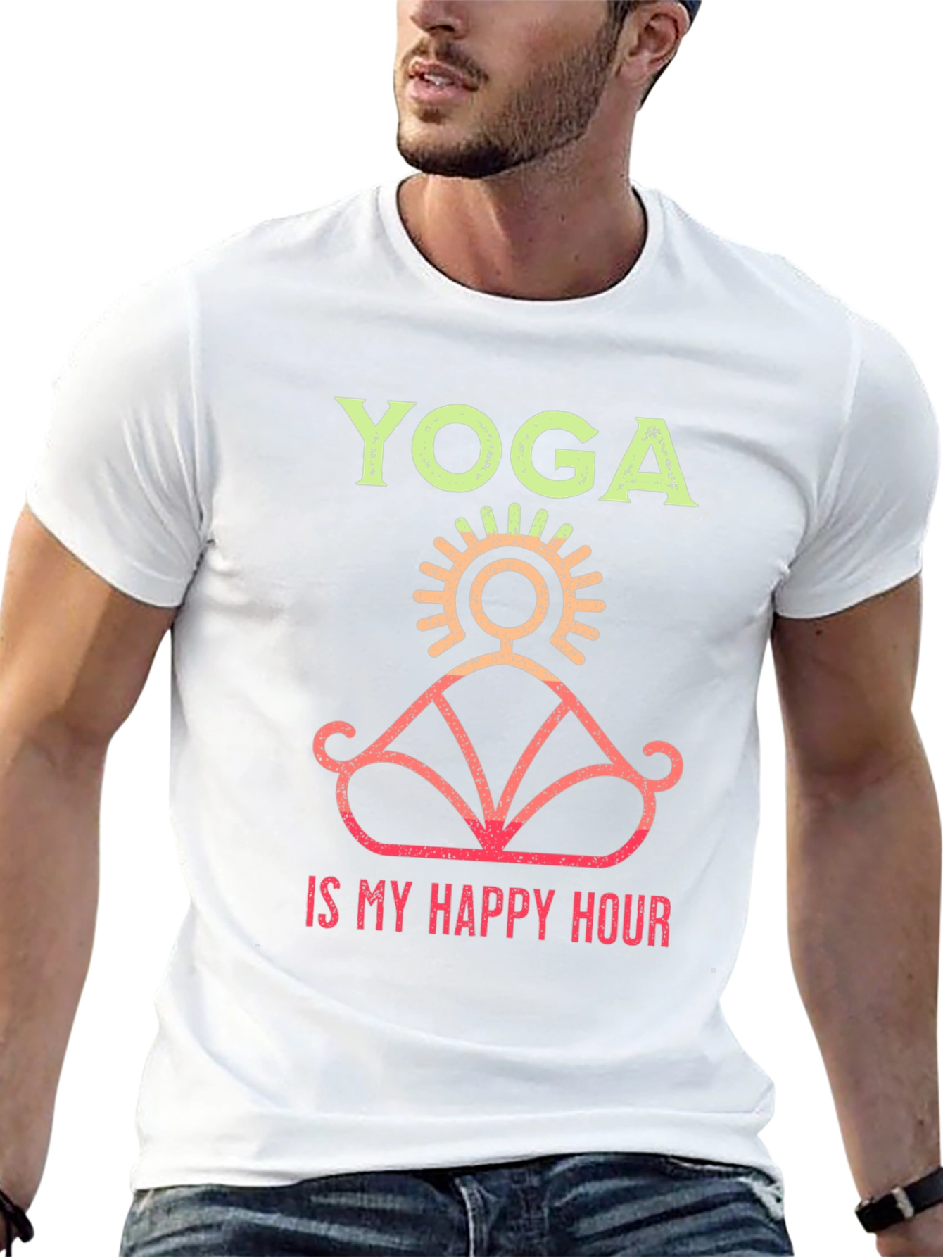 Yoga is My Happy Hour Graphic Tee