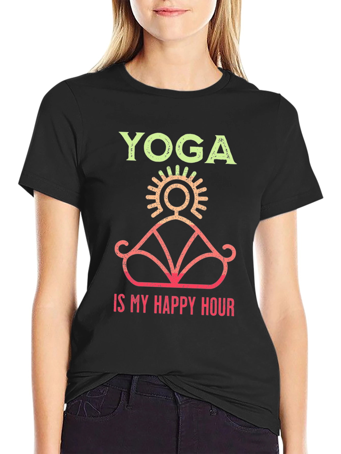 Yoga is My Happy Hour Graphic Tee