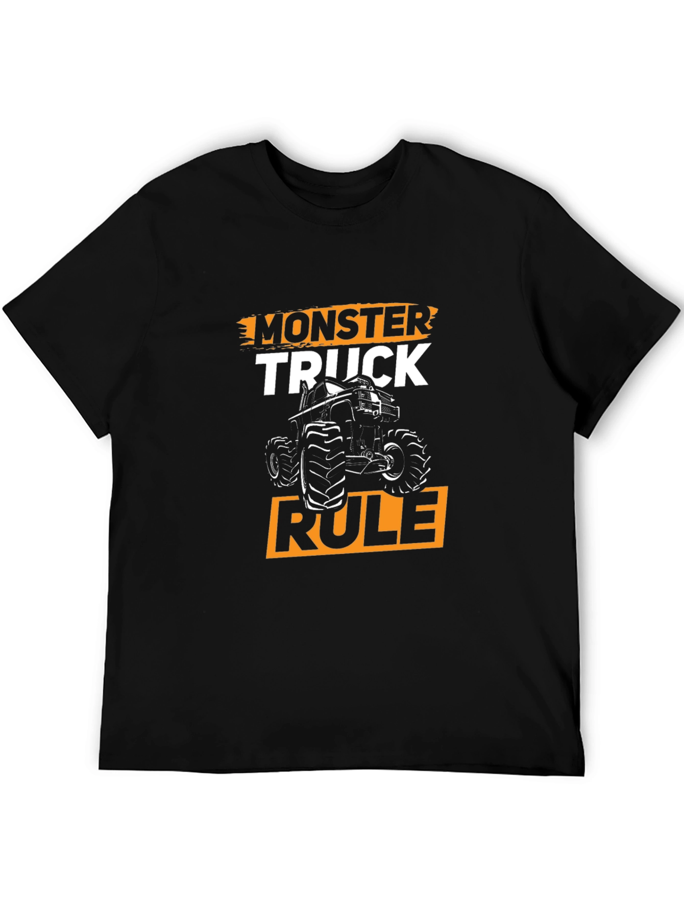 Monster Truck Rule Graphic T-Shirt Black
