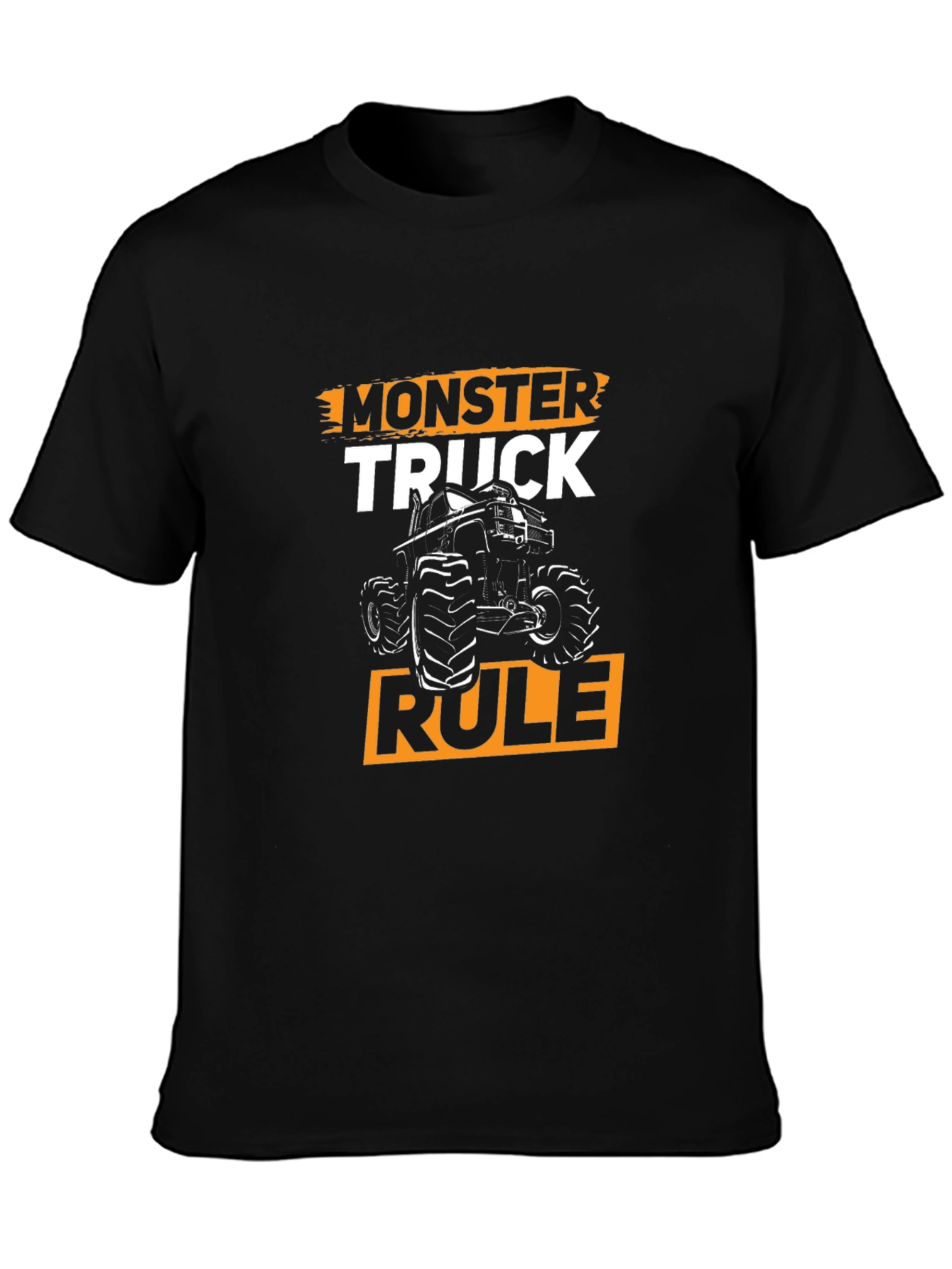 Monster Truck Rule Graphic T-Shirt Black