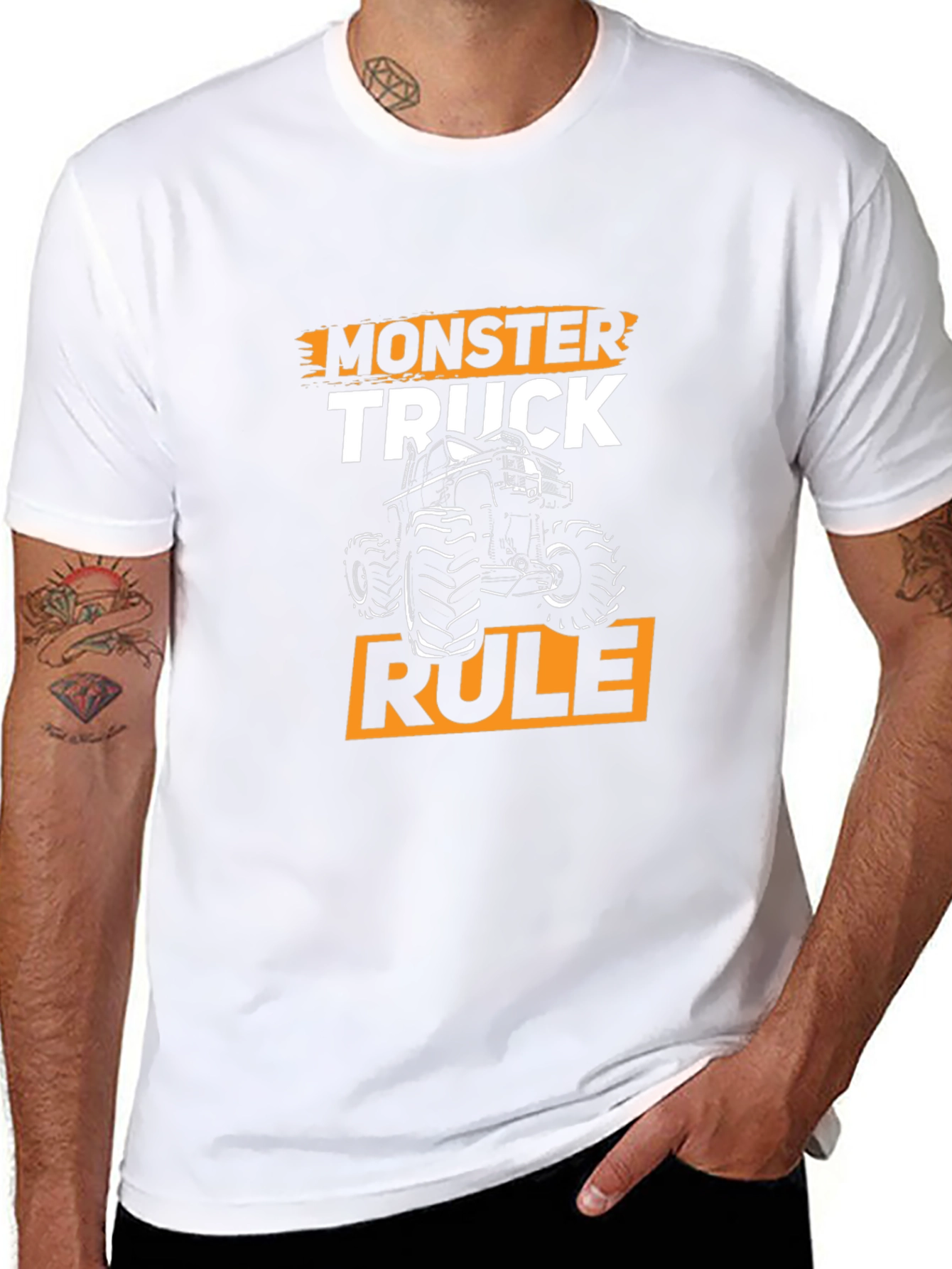 Monster Truck Rule Graphic T-Shirt Black
