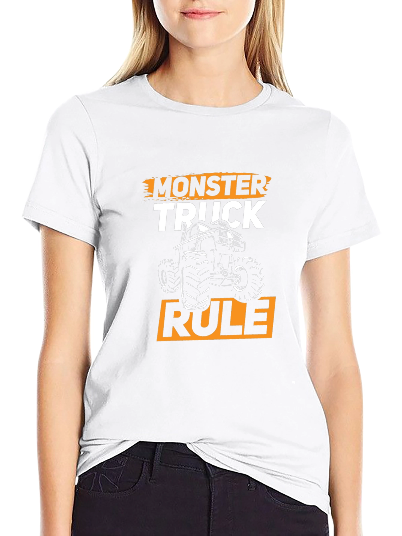 Monster Truck Rule Graphic T-Shirt Black
