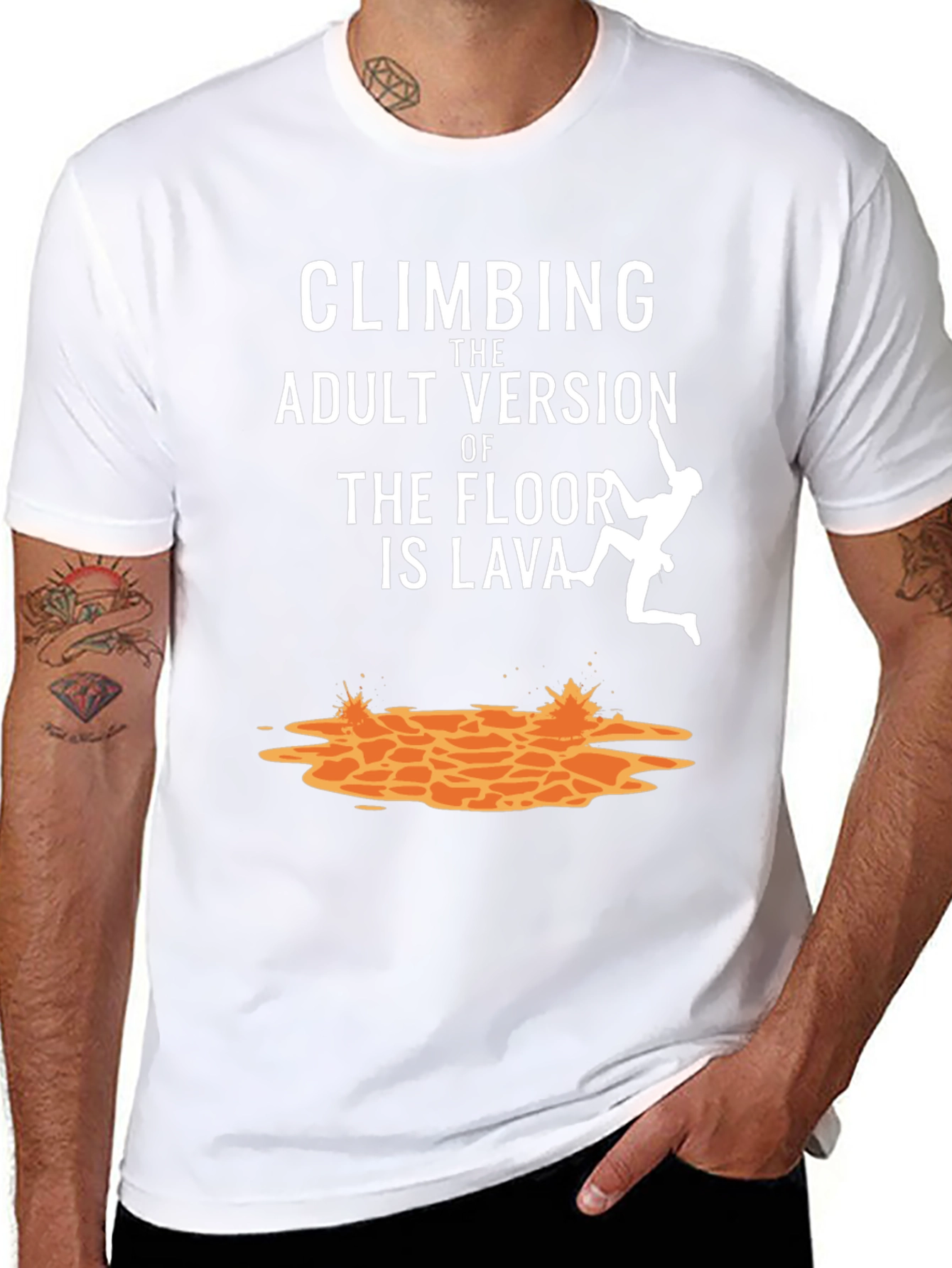 Climbing Adult Version Lava T-Shirt
