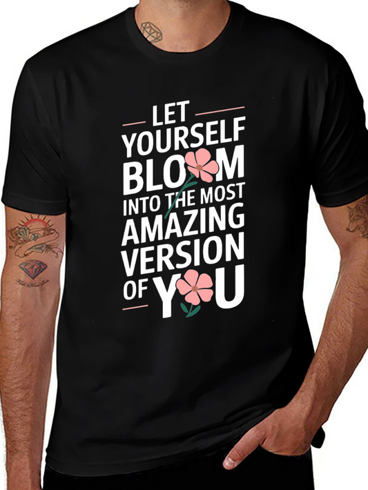 Bloom Yourself T-Shirt Black Unisex Fit