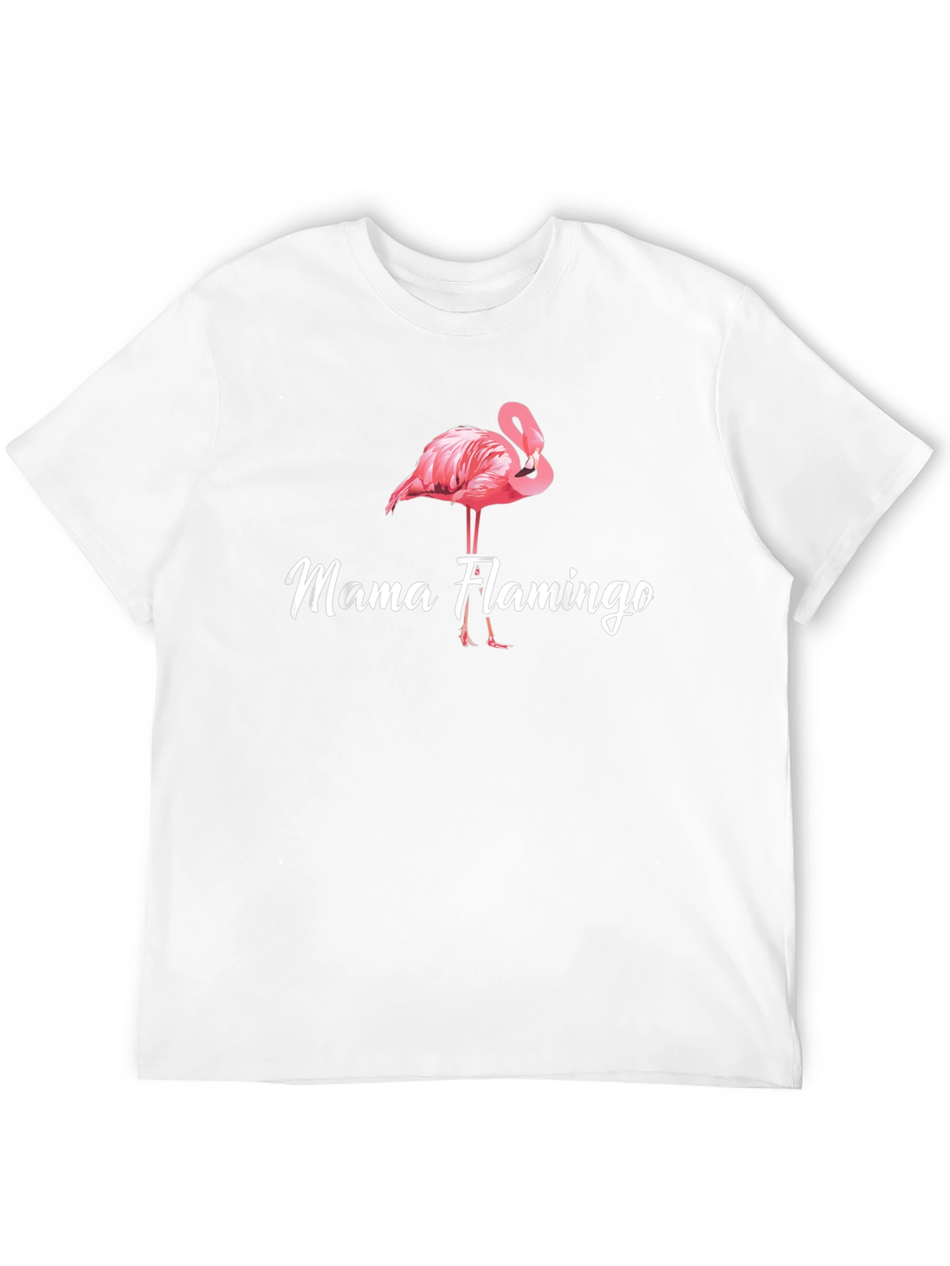 Mama Flamingo Graphic T-Shirt - Cute Bird Tee