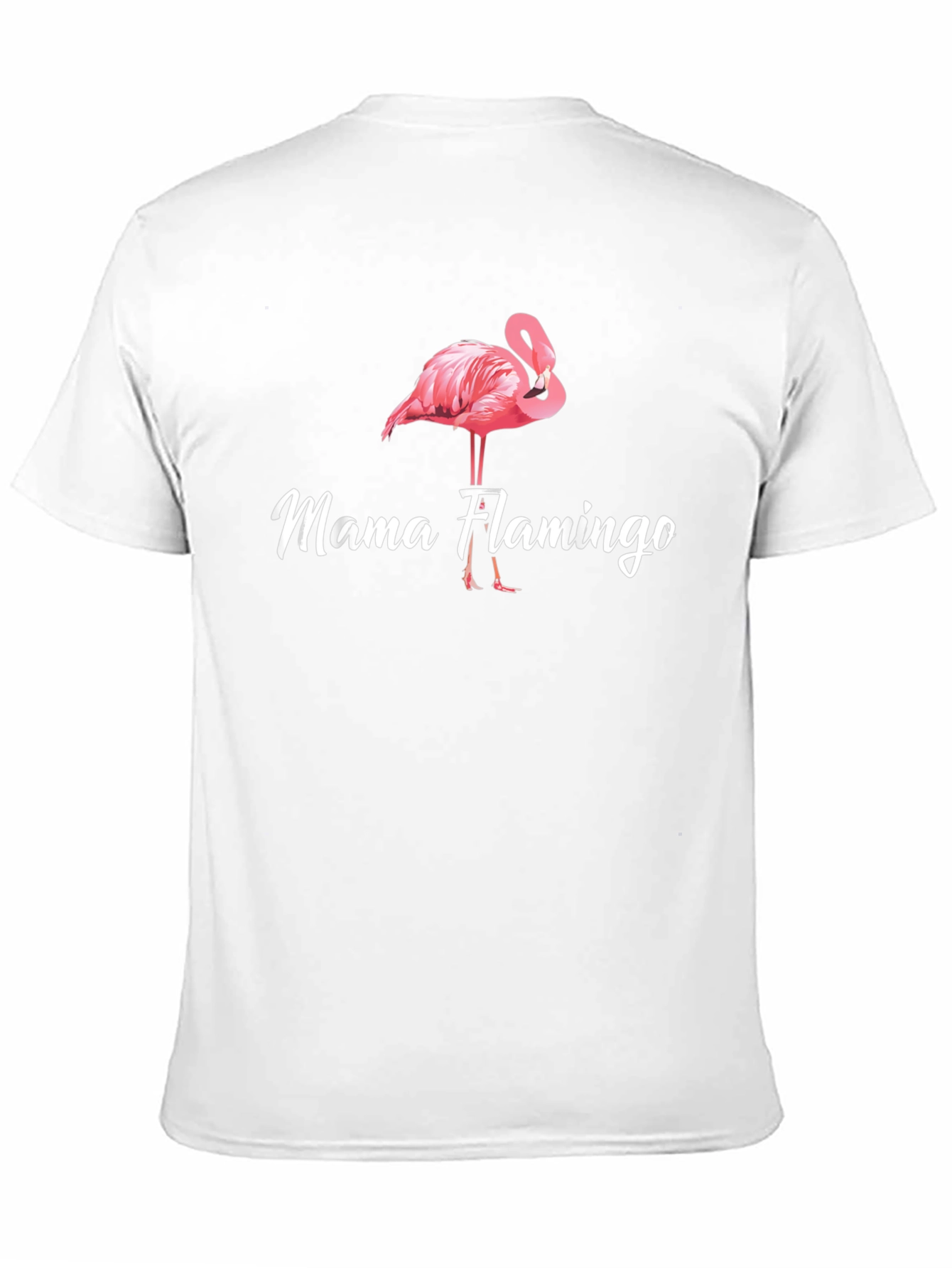 Mama Flamingo Graphic T-Shirt - Cute Bird Tee
