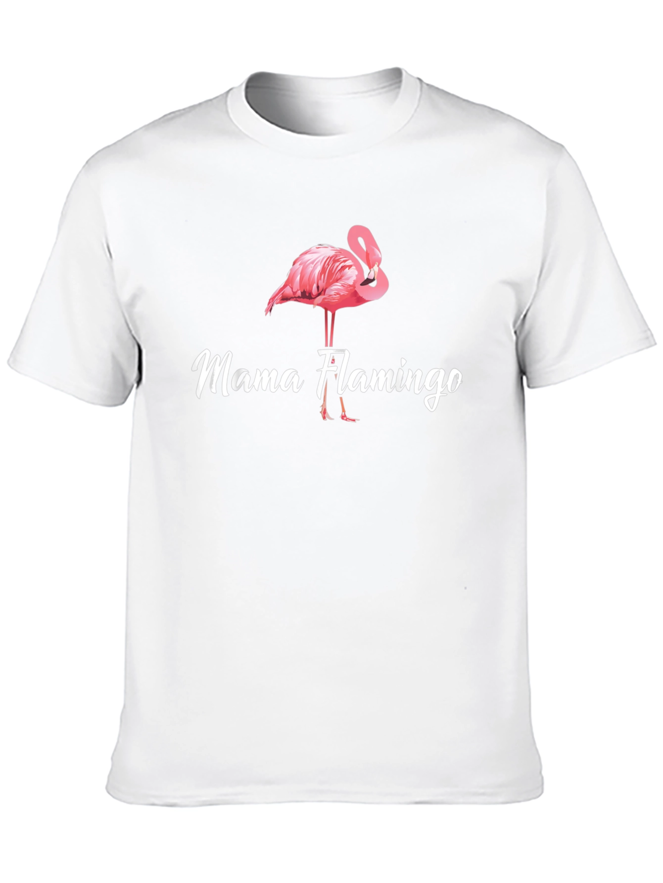 Mama Flamingo Graphic T-Shirt - Cute Bird Tee