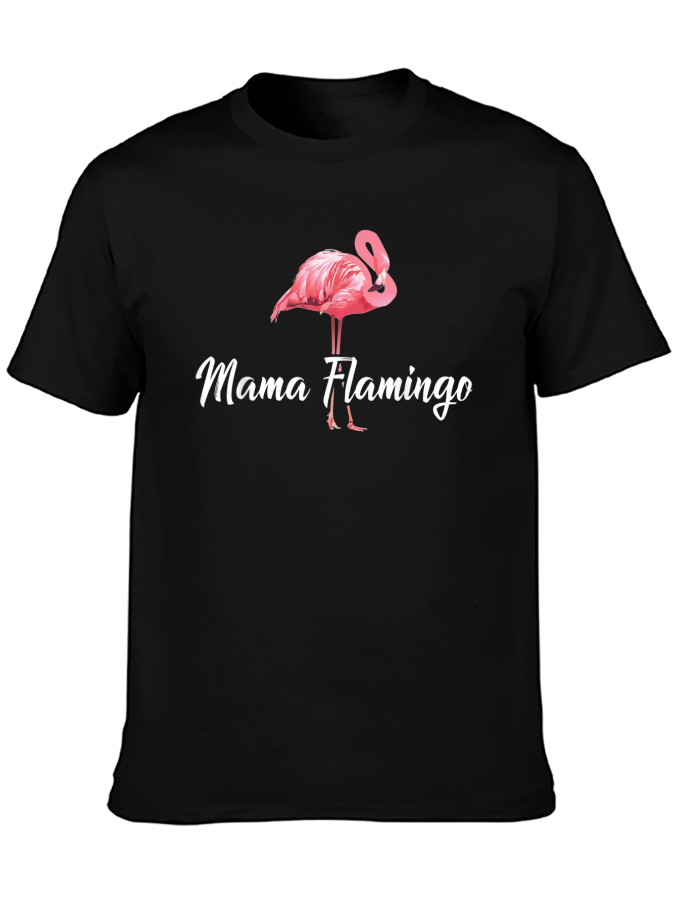 Mama Flamingo Graphic T-Shirt - Cute Bird Tee