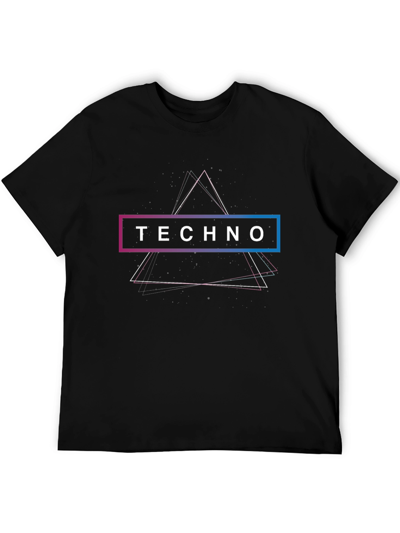 Techno Graphic Black T-Shirt