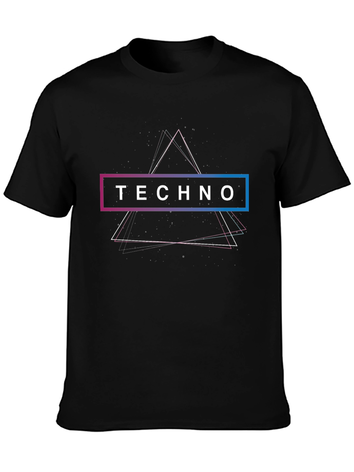 Techno Graphic Black T-Shirt