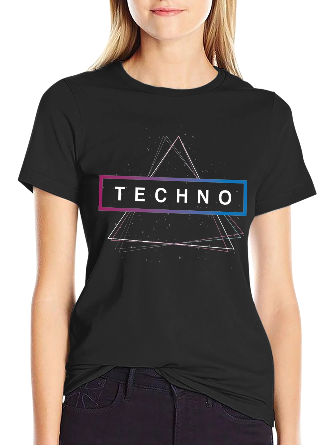 Techno Graphic Black T-Shirt