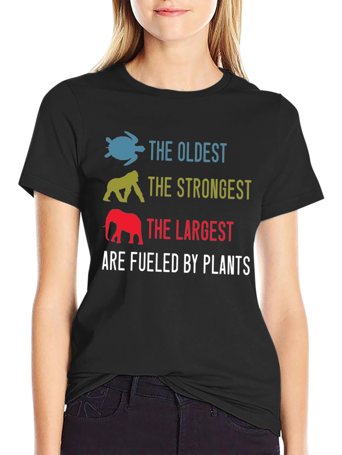Fueled By Plants Graphic Tee - Oldest Strongest Largest