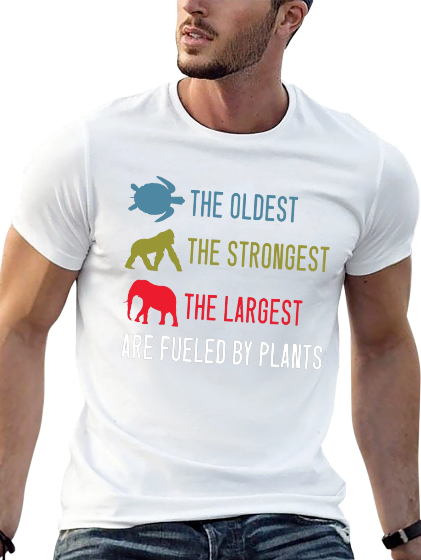 Fueled By Plants Graphic Tee - Oldest Strongest Largest