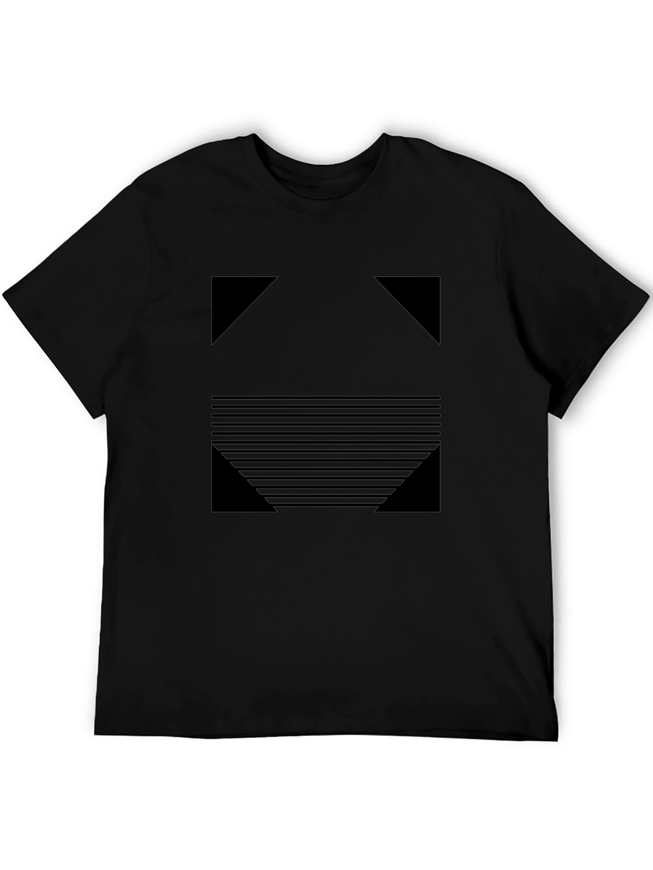 Geometric Black T-Shirt