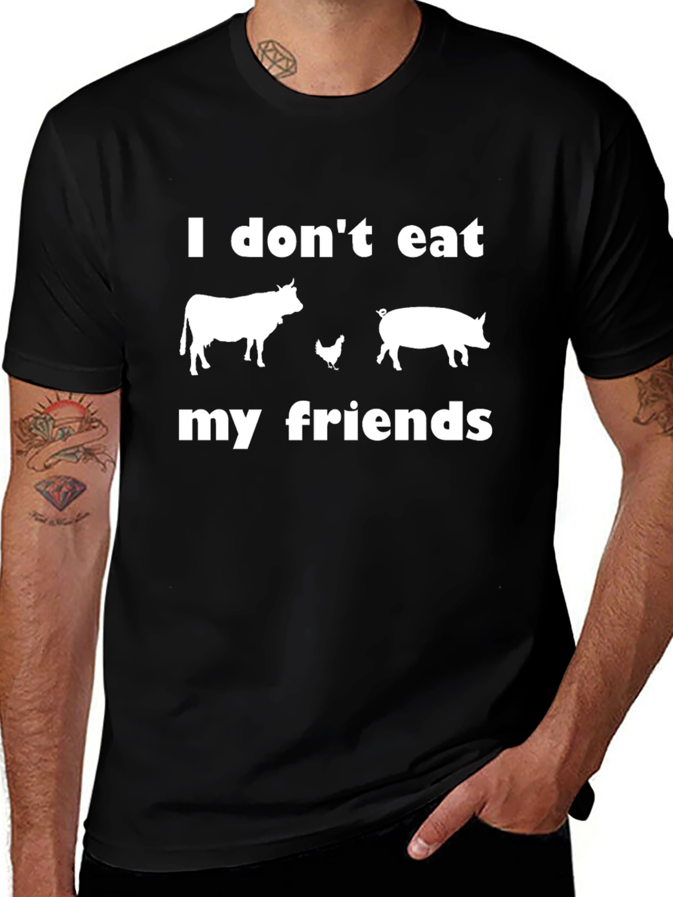 Vegan T-Shirt: I Dont Eat My Friends